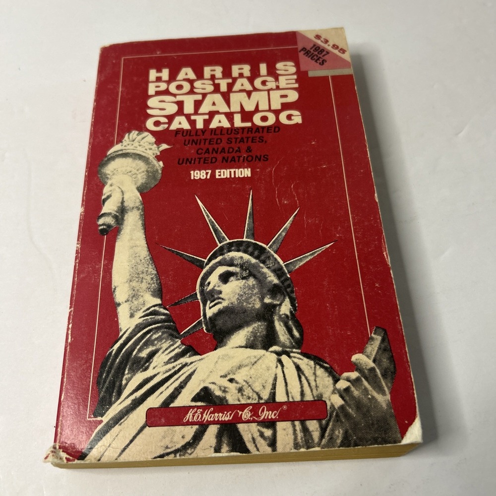 Stamps Vintage HARRIS EDITION 1987, USA, Stamps Guidebook Postage Stamps